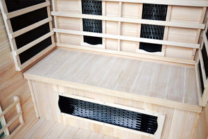Sauna infrarossi a 2 posti in legno cromoterapia Narvik zoom 1