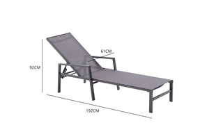 set di 2 sedie a sdraio e tavolino grigio scuro dimensioni sedia a sdraio concept u